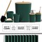 Clara Clark Shower Caddy & Bathroom Accessories Set with Bath Rugs